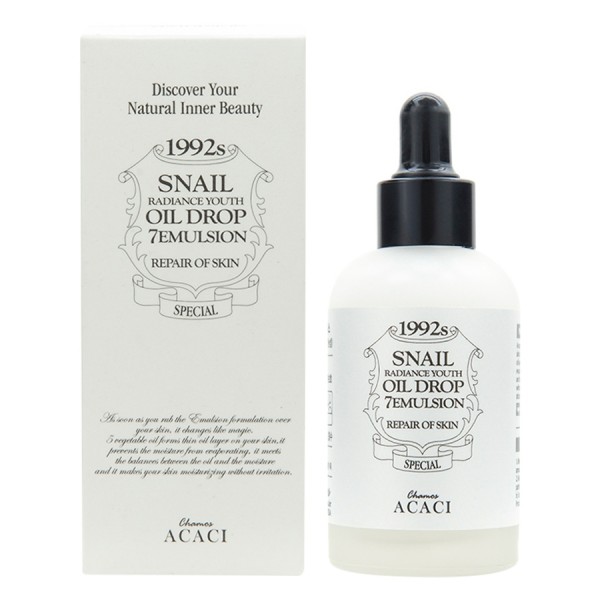 Snail Radiance Youth Oil Drop 7 Emulsion, 50 ml, Acaci by Chamos Cosmetic