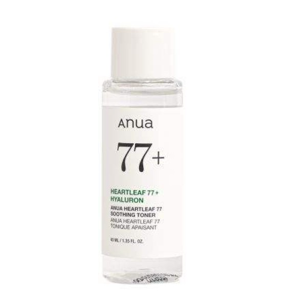 Heartleaf 77+ Hyaluron Soothing Toner, 40 ml, ANUA