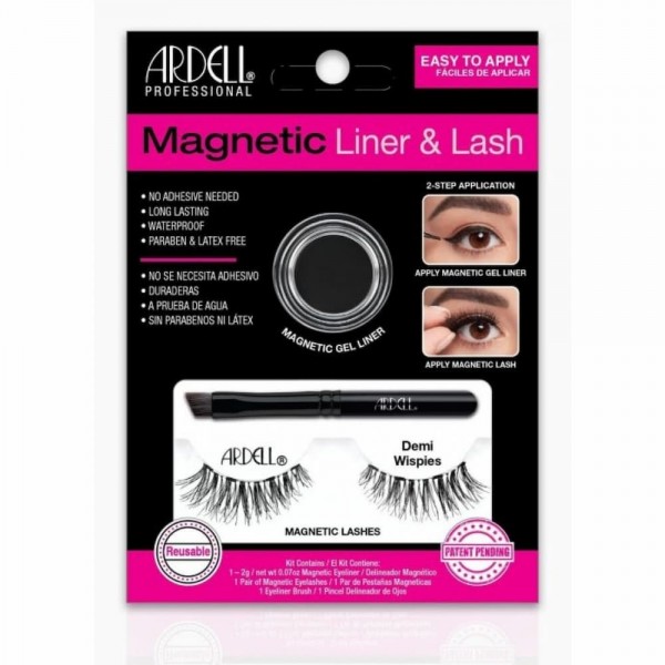 Gene false magnetice Ardell demi wispies + eyeliner gel