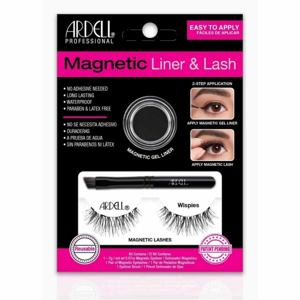 Gene false magnetice Ardell wispies + eyeliner gel