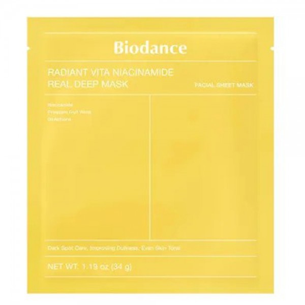 Radiant Vita Niacinamide Real Deep Mask, 34 g, Biodance Radiant Vita Niacinamide Real Deep Mask, 34 g, Biodance