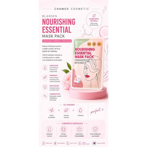 Nourishing Essential Mask Pack, Blansen by Chamos Cosmetic Nourishing Essential Mask Pack, Blansen by Chamos Cosmetic