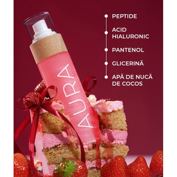 AURA PINK Peptide Shimmer Spray, 100 ml, Cocosolis