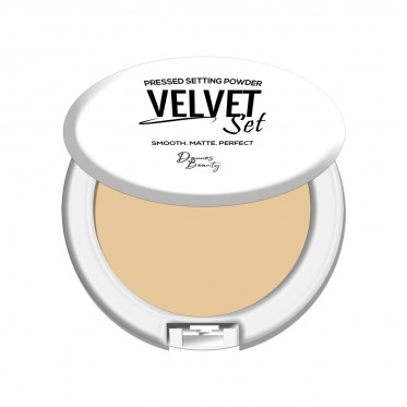 Pudra compacta Velvet Set golden beige Dannes Beauty