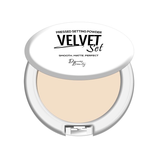 Pudra compacta Velvet Set ivory glow Dannes Beauty