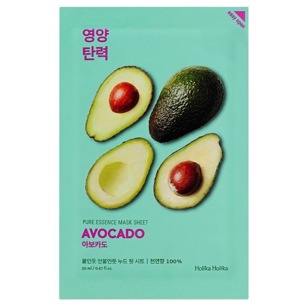 Pure Essence Mask Sheet Avocado, 23 ml, Holika Holika