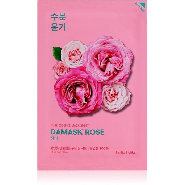 Pure Essence Mask Sheet Damask Rose, 23 ml, Holika Holika