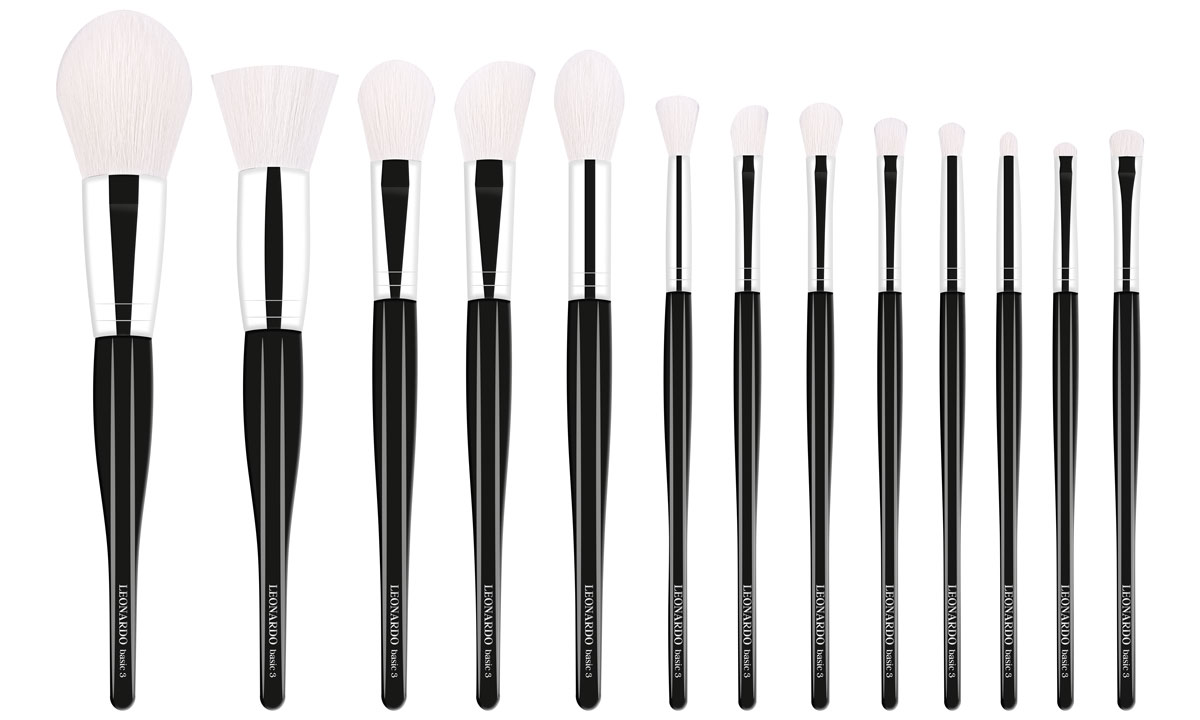 Set pensule machiaj Leonardo basic 3