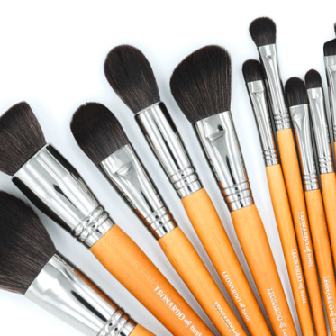 Set 12 pensule make-up Leonardo Basic și ETUI cadou