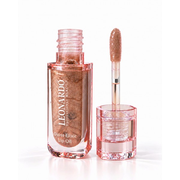 Gloss Elixir Lip Oil Aura Gold, 3.5 ml, Leonardo