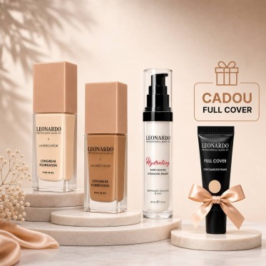 Set Fond de ten Leonardo X Lavii Nechifor 20 + 60, Baza Hidratanta Leonardo + CADOU Full Cover 3 Medium Light Leonardo Set Fond de ten Leonardo X Lavii Nechifor 20 + 60, Baza Hidratanta Leonardo + CADOU Full Cover 3 Medium Light Leonardo