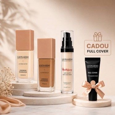 Set Fond de ten Leonardo X Lavii Nechifor 20 + 60, Baza Matifianta Leonardo + CADOU Full Cover 3 Medium Light Leonardo Set Fond de ten Leonardo X Lavii Nechifor 20 + 60, Baza Matifianta Leonardo + CADOU Full Cover 3 Medium Light Leonardo