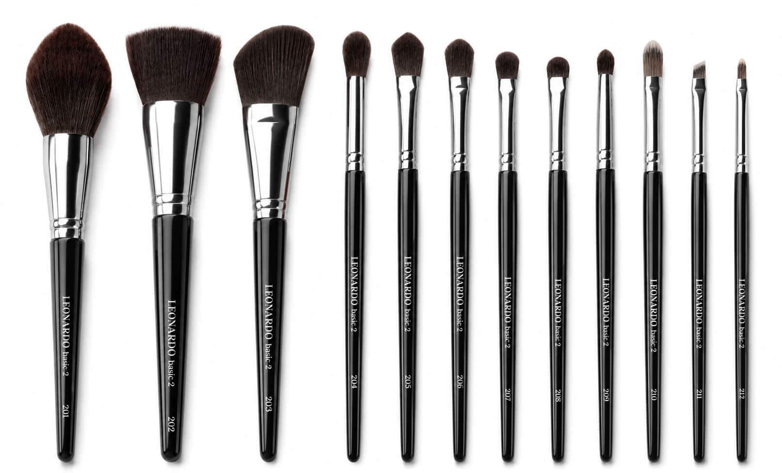 Set pensule machiaj Leonardo Basic 2