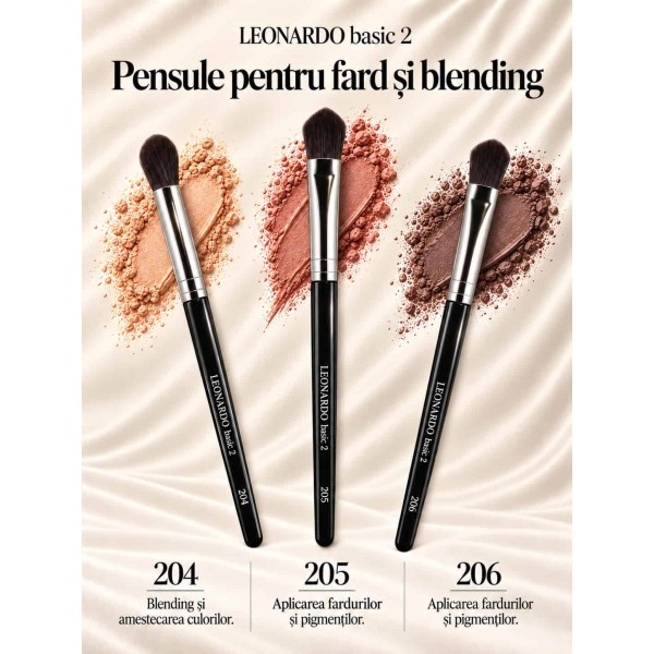 Set pensule machiaj Leonardo Basic 2 Set pensule machiaj Leonardo Basic 2