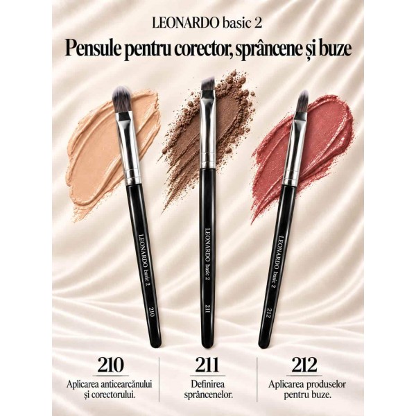 Set pensule machiaj Leonardo Basic 2 Set pensule machiaj Leonardo Basic 2