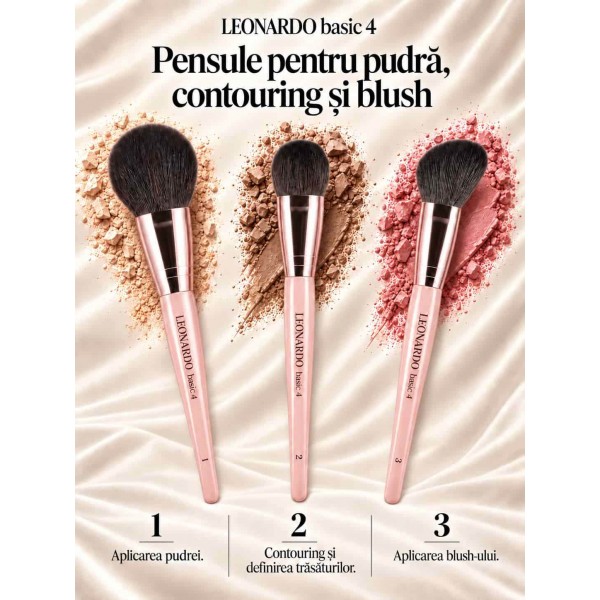 Set 12 pensule machiaj Leonardo Basic 4 Set 12 pensule machiaj Leonardo Basic 4