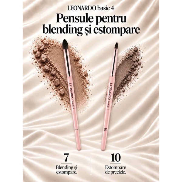 Set 12 pensule machiaj Leonardo Basic 4 Set 12 pensule machiaj Leonardo Basic 4