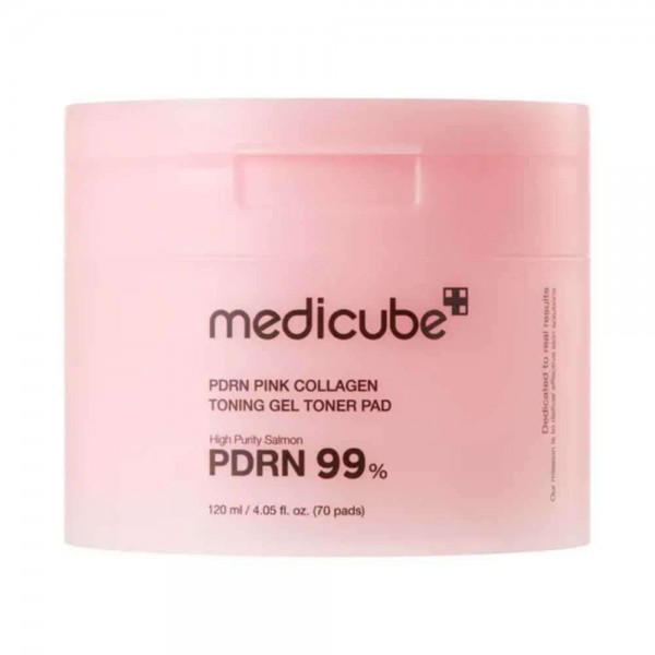 PDRN Pink Collagen Toning Gel Toner Pad, 70 bucati, Medicube PDRN Pink Collagen Toning Gel Toner Pad, 70 bucati, Medicube