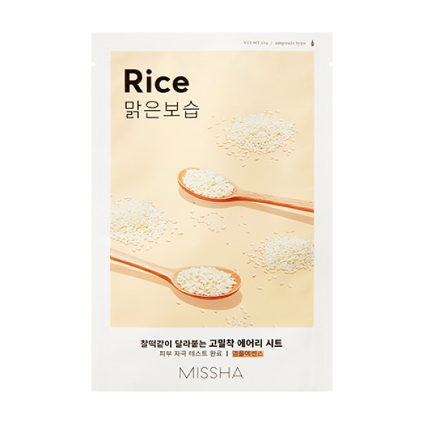 Masca pentru ten radiant cu extract de orez, 19 g, Missha Masca pentru ten radiant cu extract de orez, 19 g, Missha