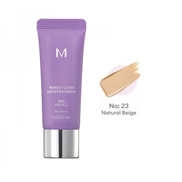Ser M Perfect Cover BB Cream nr.23 Honey Beige SPF50, 20 ml, Missha