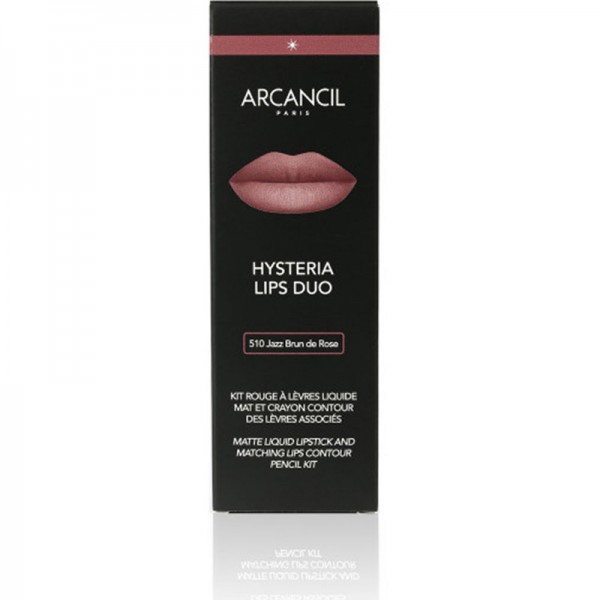 Hysteria Lips Duo 510 Jazz Brun de Rose Arcancil Paris